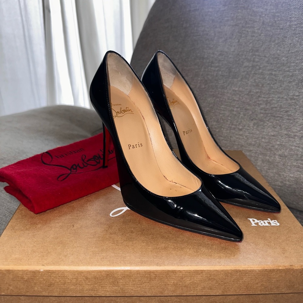 Christian Louboutin Red Sole Black Heels